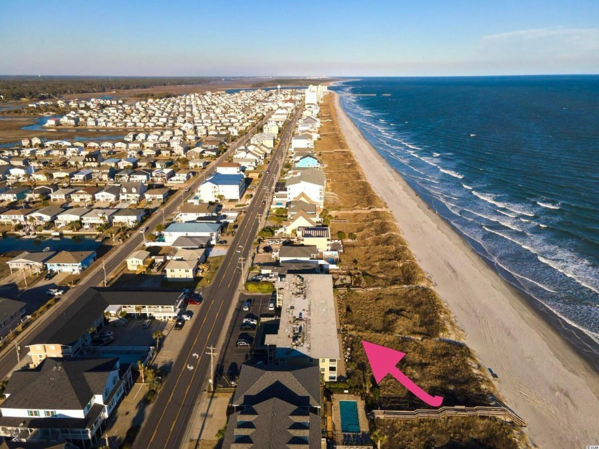 Beautiful Beachfront-Oceanfront First Floor 2Br 2Ba Condo In Cherry Grove, North Myrtle Beach! Renovated With A Fully Equipped Kitchen, 3 Separate Beds, Pool, Private Patio & Steps To The Sand! Exterior foto