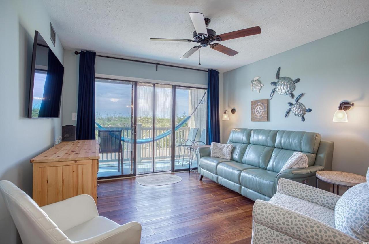 Beautiful Beachfront-Oceanfront First Floor 2Br 2Ba Condo In Cherry Grove, North Myrtle Beach! Renovated With A Fully Equipped Kitchen, 3 Separate Beds, Pool, Private Patio & Steps To The Sand! Exterior foto